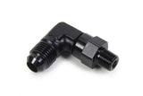 TRIPLE X RACE COMPONENTS HF-93061-BLK AN to NPT Swivel 90 Deg #6 x 1/8
