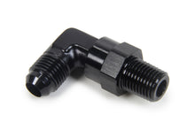 Load image into Gallery viewer, TRIPLE X RACE COMPONENTS HF-93062-BLK AN to NPT Swivel 90 Deg #6 x 1/4
