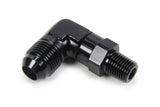 TRIPLE X RACE COMPONENTS HF-93082-BLK AN to NPT Swivel 90 Deg #8 x 1/4