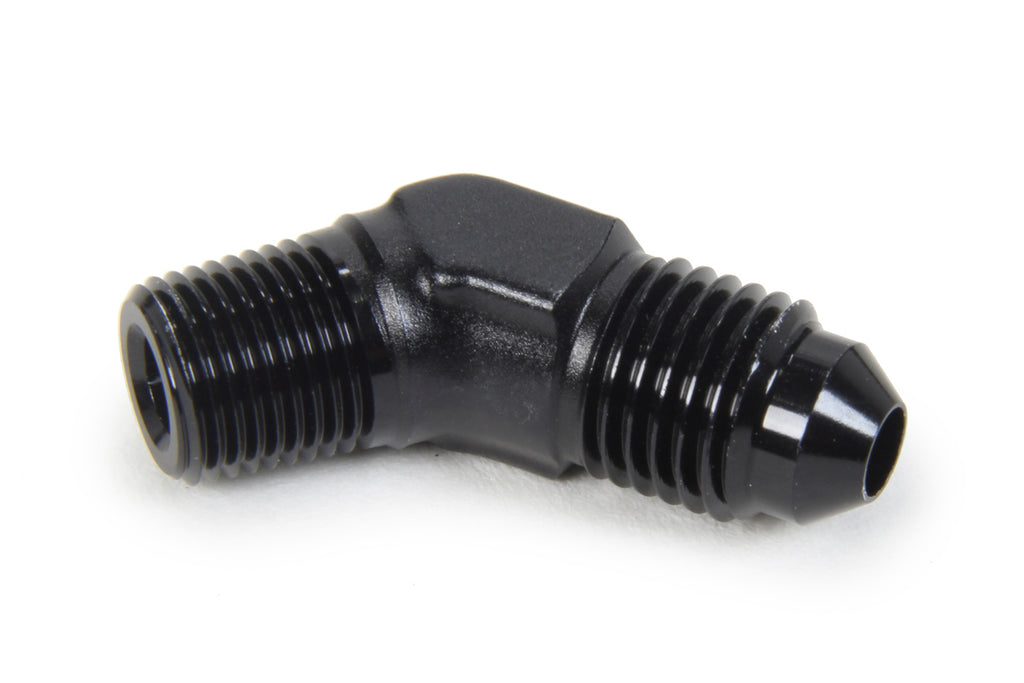 TRIPLE X RACE COMPONENTS HF-94041-BLK AN to NPT 45 Degree #4 x 1/8