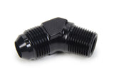 TRIPLE X RACE COMPONENTS HF-94083-BLK AN to NPT 45 Degree #8 x 3/8