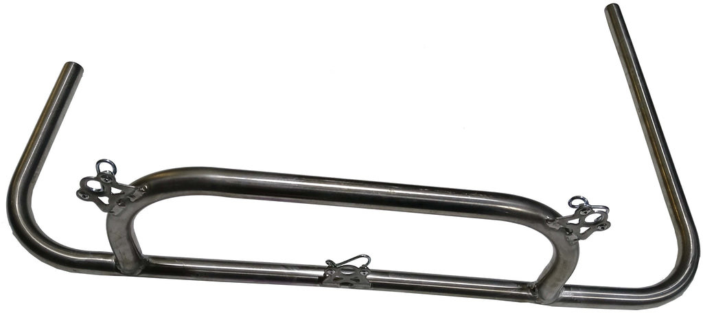 TRIPLE X RACE COMPONENTS KT-BN-0001 Triple X Race Components Champ Kart Front Bumper - Stainless Steel (Part Number: KT-BN-0001)