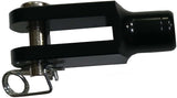 TRIPLE X RACE COMPONENTS KT-CH-1663BLK Triple X Race Components Champ Kart 1/4in Female Clevis (Complete) Black - Part Number KT-CH-1663BLK