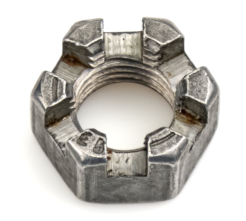 TRIPLE X RACE COMPONENTS KT-HW-8922 TRIPLE X RACE COMPONENTS Champ Kart 3/8-inch Castle Nut, Steel, Hex Head