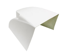 TRIPLE X RACE COMPONENTS MID-BW-5435 Midget Hood Inside The Rail White