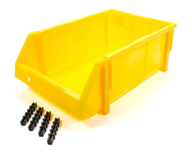 TRIPLE X RACE COMPONENTS PA-PBIN-8134 Plastic Storage Bin YEL 17-3/4 x 11-1/2 x 6-3/4