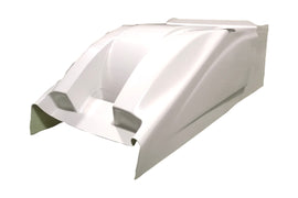 TRIPLE X RACE COMPONENTS SC-BW-0051 Dual Duct Cool Air Hood White Sprint Car