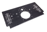 TRIPLE X RACE COMPONENTS SC-EG-0006-BLK Alum Rear Motor Plate Raised Rail Black Sprint
