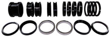 Load image into Gallery viewer, TRIPLE X RACE COMPONENTS SC-SU-9947 Axle Spacer Kit 19pcs Black For Both Sides