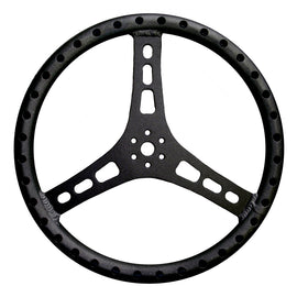 TRIPLE X RACE COMPONENTS ST-0002-BLK Steering Wheel 15in Dia 1-1/4in Tube Black