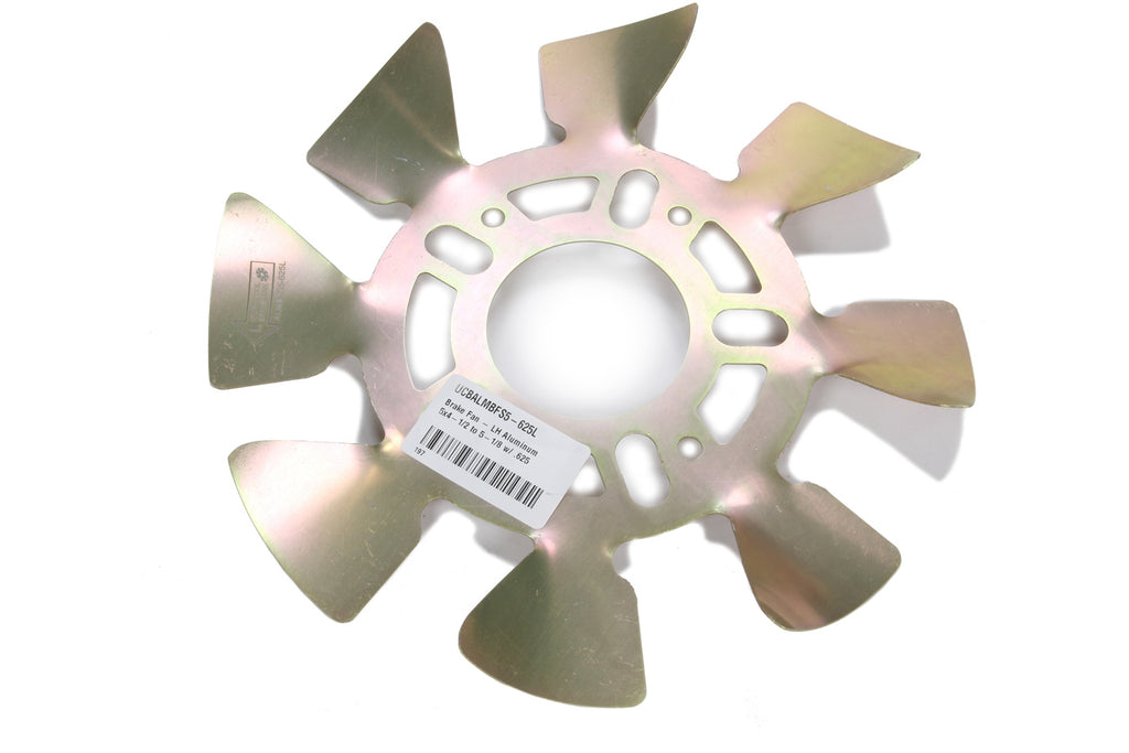 ULTRA COOL BRAKE FANS ALMBFS5-625L Brake Fan - LH Aluminum 5x4-1/2 to 5-1/8 w/ .625