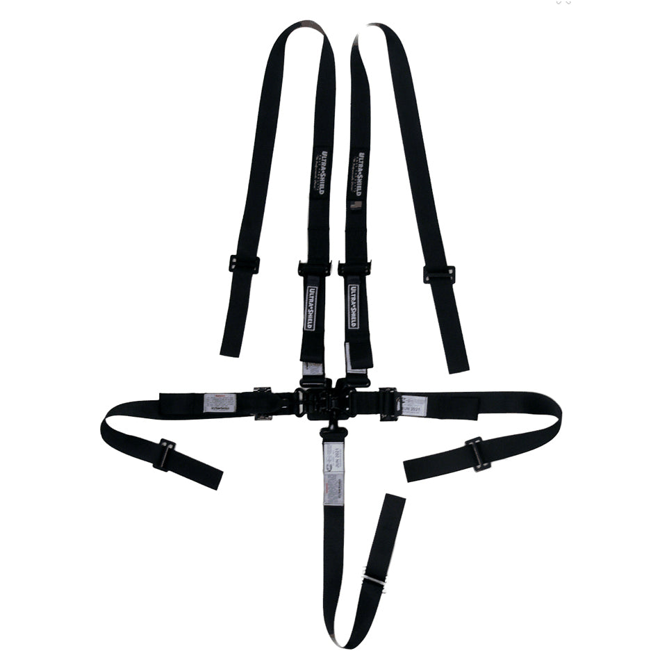 ULTRA SHIELD HB23031 Harness 5pt Black Indiv Shoulder 2in Pull-Down