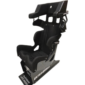 ULTRA SHIELD PPLM650K ULTRA SHIELD Platinum Pro Late Model Seat (Part No. PPLM650K) – 16.5 Inch Wide with Black Cover, Aluminum Frame, and 25° Layback
