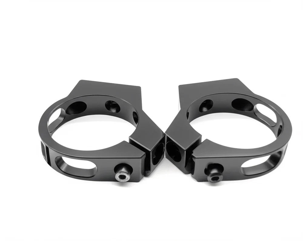 VAPOR TRAPPER BC25BLK-2 Vapor Trapper Billet Clamp 2.5 inch Black Pair - Aluminum Fuel Filter Clamp BC25BLK-2