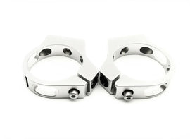 VAPOR TRAPPER BC25SIL-2 Vapor Trapper Billet Clamp 2.5 inch Silver Pair - Durable Aluminum Fuel Filter Clamp