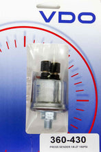 Load image into Gallery viewer, VDO 360-430 Sender Unit Press 150psi 1/8-27npt