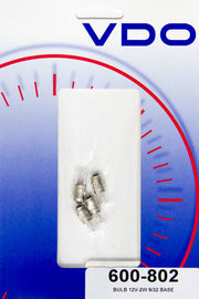 VDO 600-802 Light Bulb 9/32 12v 2w (4 Pack)