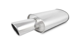 VIBRANT PERFORMANCE 1042 STREETPOWER Oval Muffler w/ 4in Round Angle Cut