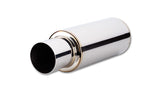 VIBRANT PERFORMANCE 1057 TPV TURBO Muffler w/ 4in Round Straight Cut Tip