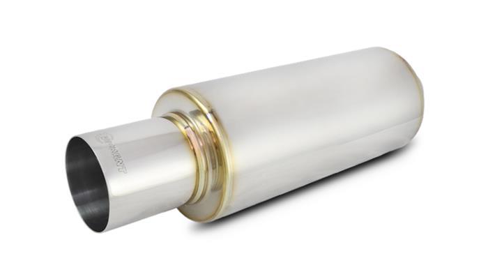 VIBRANT PERFORMANCE 1059 Turbo Round Muffler 23in Long with 4in Round