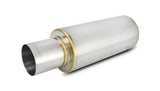 VIBRANT PERFORMANCE 1059 Turbo Round Muffler 23in Long with 4in Round