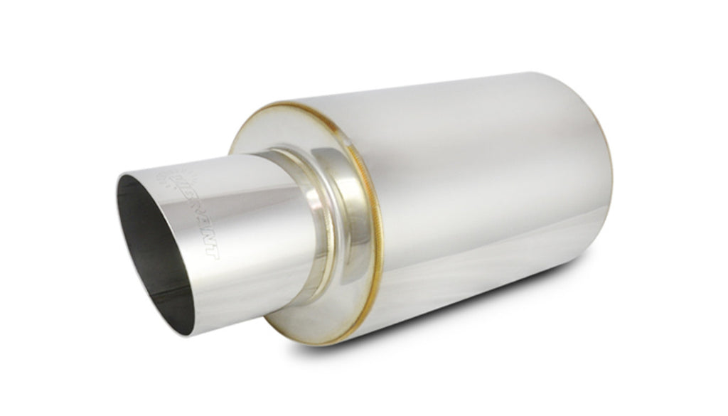 VIBRANT PERFORMANCE 1061 TPV TURBO Muffler w/ 4in Round Angle Cut Tip