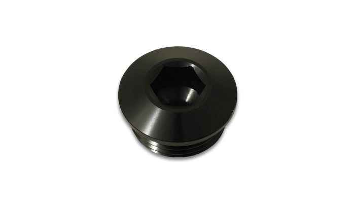 VIBRANT PERFORMANCE 10992 Low Profile ORB Port Plug -6AN Black