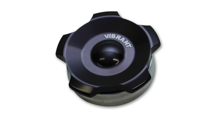 VIBRANT PERFORMANCE 11291 Black Alum Fill Cap w/ Alum. Weld Bung 2in