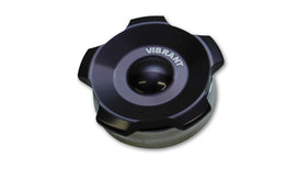 VIBRANT PERFORMANCE 11291 Black Alum Fill Cap w/ Alum. Weld Bung 2in