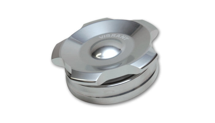 VIBRANT PERFORMANCE 11294 Polished Alum Fill Cap w/ Alum Welld Bung 2.75i