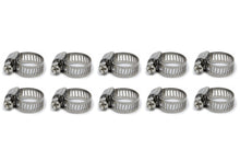 Load image into Gallery viewer, VIBRANT PERFORMANCE 12151 S.S. Worm Gear Clamps .44in to .90in 10 Pack
