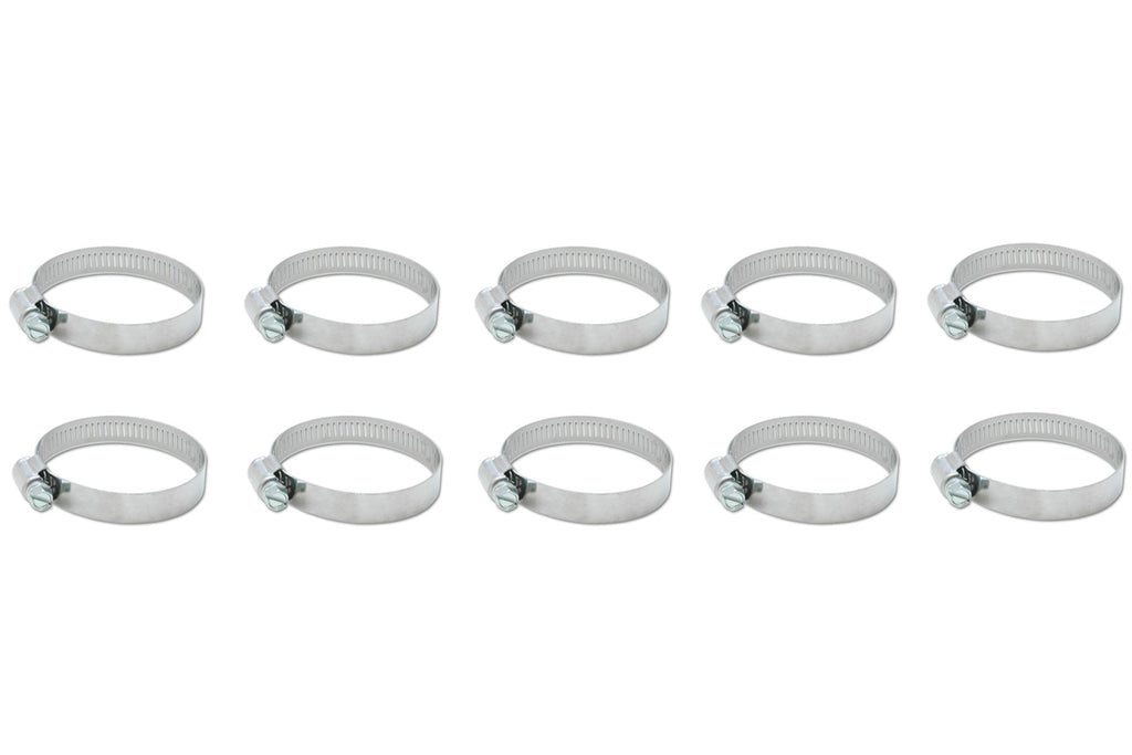 VIBRANT PERFORMANCE 12153 S.S. Worm Gear Clamps 1.30in to 2.16in 10 Pack