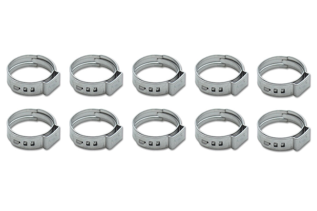 VIBRANT PERFORMANCE 12273 Stainless Steel Pinch Cl amps: 9.4-11.9mm 10 Pack