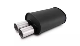VIBRANT PERFORMANCE 12326 Streetpower Flat Black Oval Muffler 3in Inlet