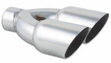 VIBRANT PERFORMANCE 1333 Dual 3.5in Round Stainle ss Steel Tips Single Wal