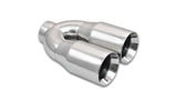 VIBRANT PERFORMANCE 1339 Dual 3.5in Round Stain less Tips 2.5in Inlet