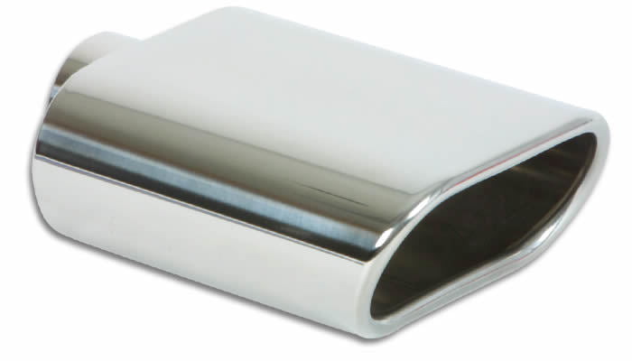 VIBRANT PERFORMANCE 1405 5.5in x 3in Oval Stainle ss Steel Tip Single Wall