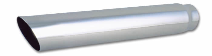 VIBRANT PERFORMANCE 1554 3.5in Round Stainless St eel Tip Single Wall Ang