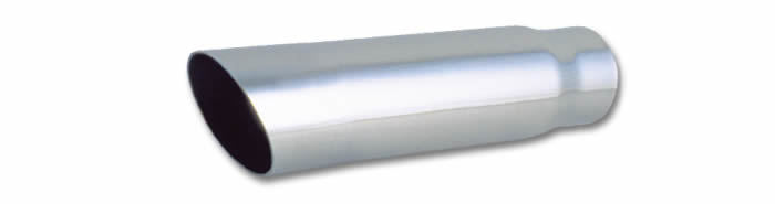 VIBRANT PERFORMANCE 1561 3.5in Round Stainless St eel Tip Single Wall Ang