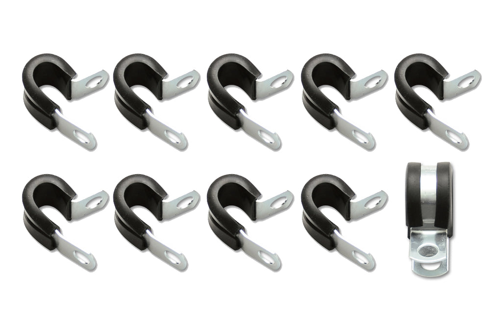 VIBRANT PERFORMANCE 17191 Cushion Clamps for 3/8in (6AN) Hose - Pack of 10