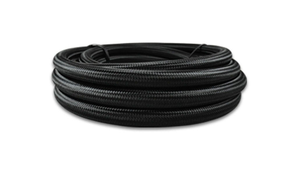 VIBRANT PERFORMANCE 18972 10ft Roll of Black Nylon Braided Hose -12AN