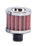 VIBRANT PERFORMANCE 2164 Crankcase Breather Filte r W/ Chrome Cap - 3/4In