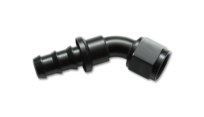 VIBRANT PERFORMANCE 22408 45 Degree Push-On Hose E nd Fitting; Hose -8