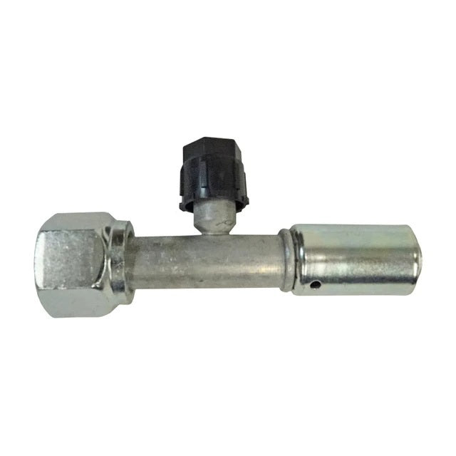 VINTAGE AIR 355130 Vintage Air 355130 10 AN Straight Beadlock O-Ring Fitting with Charge Port