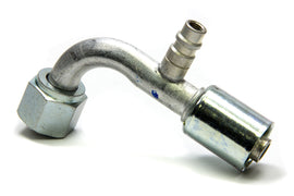 VINTAGE AIR 35533-VUG #10 90 Degree Barb O-Ring Fitting w/Port