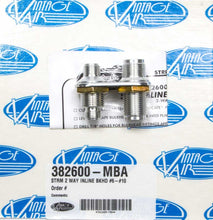 Load image into Gallery viewer, VINTAGE AIR 382600-MBA 2 Way In Line Bulkhead #6 and #10 O-Ring