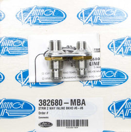 VINTAGE AIR 382680-MBA 2 Way Bulkhead #6/#8