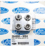 VINTAGE AIR 384800-MBA 4 Way Square Bulkhead #8 and #10 O-Ring