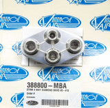 VINTAGE AIR 388800-MBA 4 Way Diamond Bulkhead #8 and #10 O-Ring