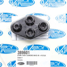 Load image into Gallery viewer, VINTAGE AIR 389601 4 Way Diamond Bulkhead #6 and #10 O-Ring
